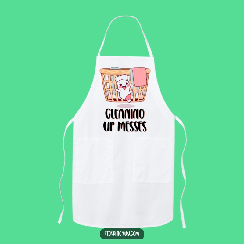 Funny Lost Sock Apron: Cook Up Laughs with Laundry Day Humor!