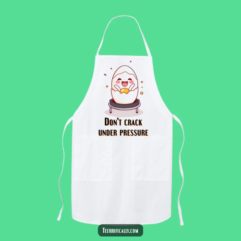 Funny Egg Trampoline Apron: Cook with Joy and Breakfast Cheer