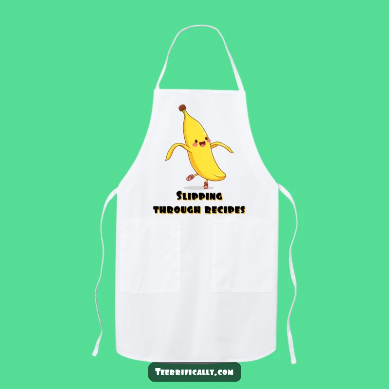 Funny Banana Peel Pirouette Apron - Chef's Silly Kitchen Companion