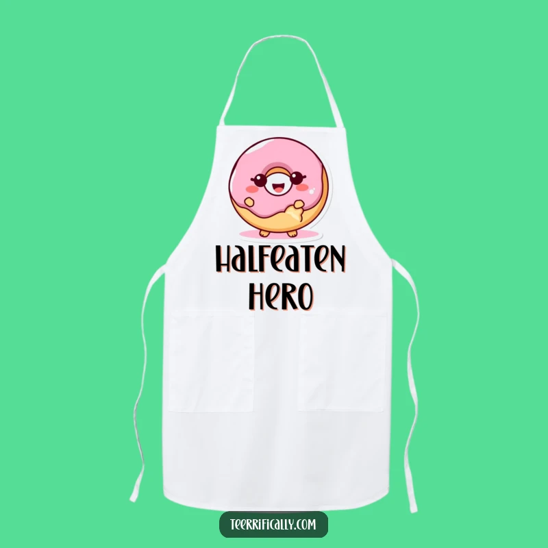 Funny Proud Donut Bite Apron: Cook with Giggles and This Hilarious Sweet Treat!