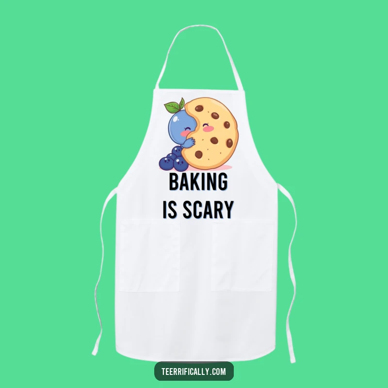 Funny Shy Blueberry Apron - Bake with Adorable Style, Perfect Cute Funny Gift