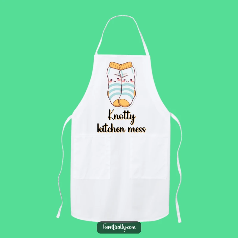Funny Sock Knot Apron: Add Playful Character to Your Kitchen Fun