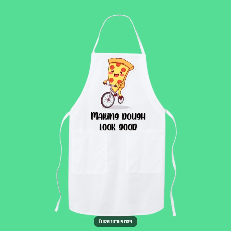 Funny Pizza Unicycle Apron: Cook Up Laughs in the Kitchen