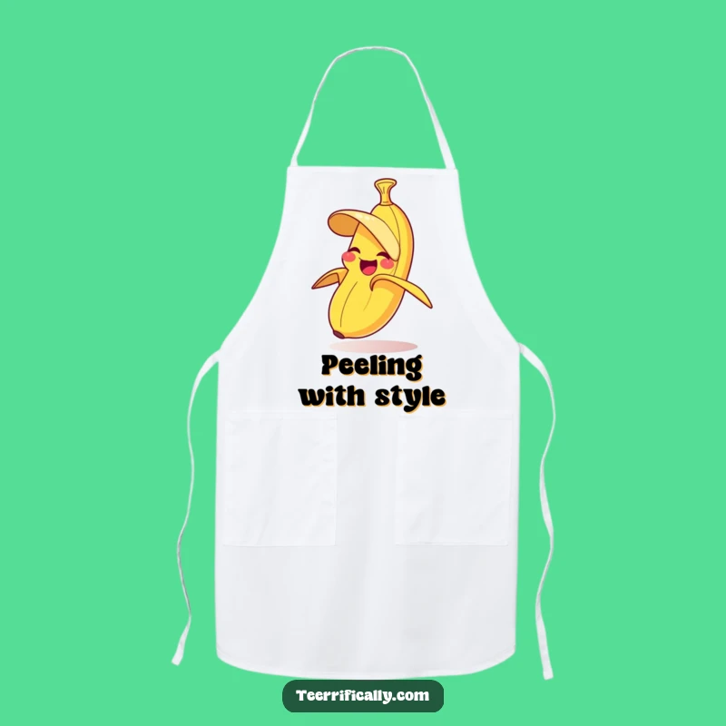 Funny Banana Peeling Apron - Hilarious Kitchen Humor Chef Gift
