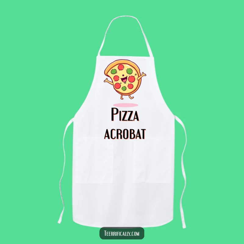 Funny Pizza Cartwheel Apron - Cook with Cheer & Cheesy Grins