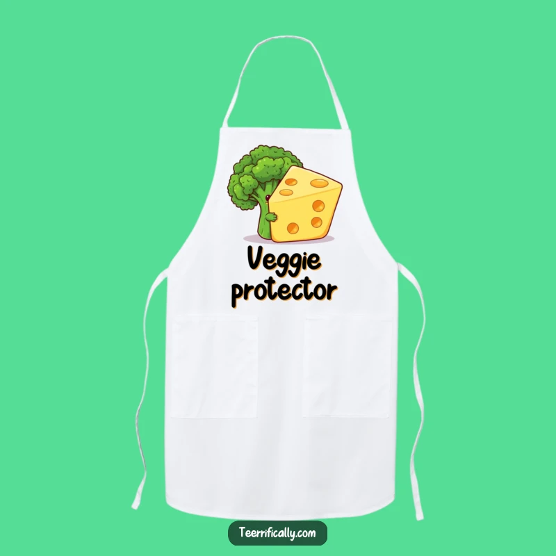 Funny Veggie Apron: Shy Broccoli Cheese Fun, Perfect Humorous Gift