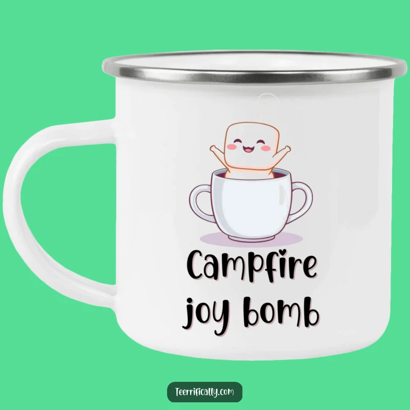 Funny Marshmallow Jump Camping Mug - Durable Sweet Drinkware, Perfect Cheerful Funny Gift