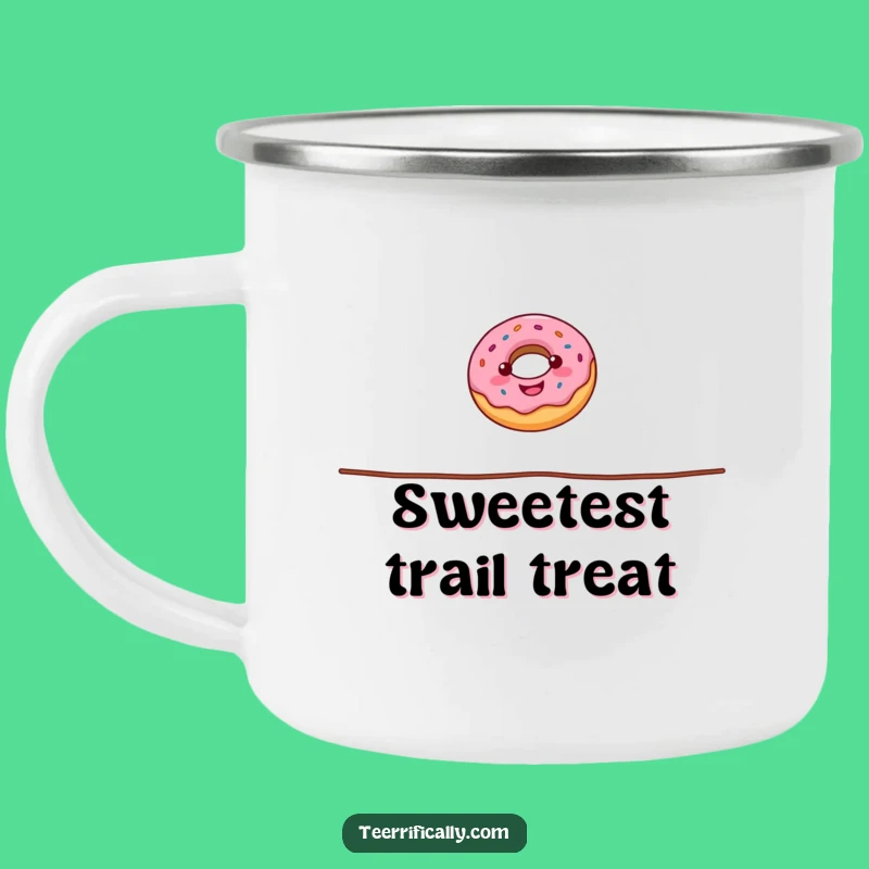 Funny Donut Tightrope Camping Mug: Your Go-To Mug for Outdoor Adventures and Laughs