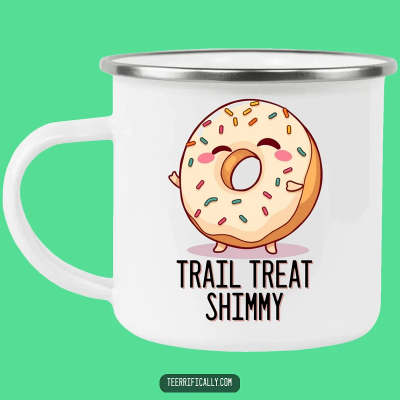 Funny Winking Donut Camping Mug - Sweet Adventure Fuel