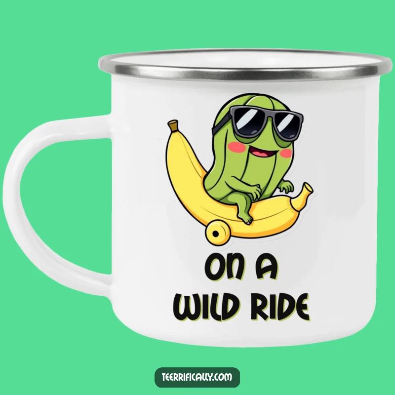 Funny Pickle Banana Camping Mug: Cool Traveler, Hilarious Gift