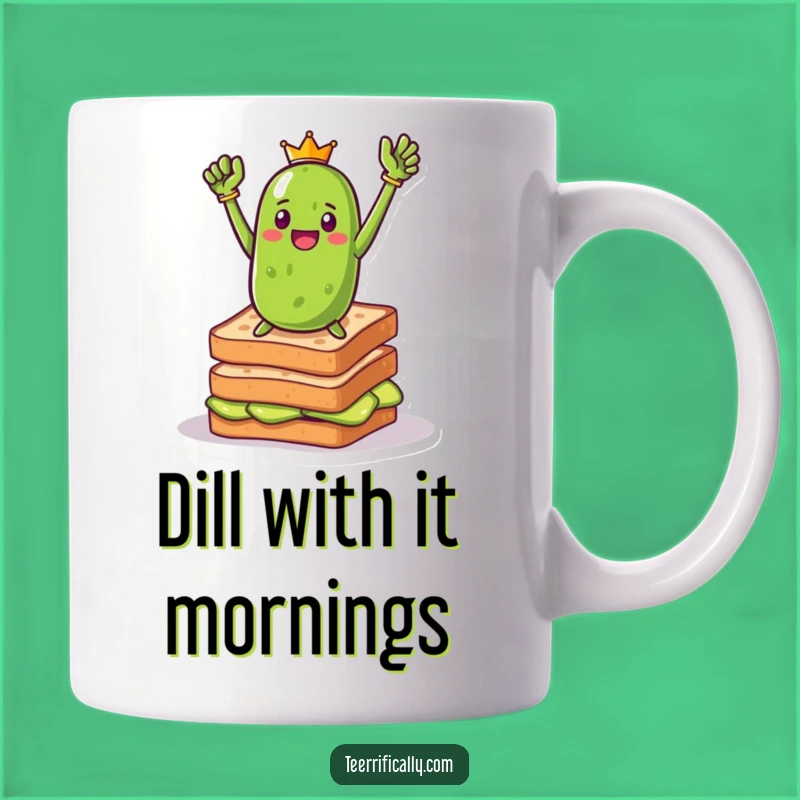 Funny Pickle Toast Hero Mug: A Hilarious and Bold Statement for Brunch Lovers