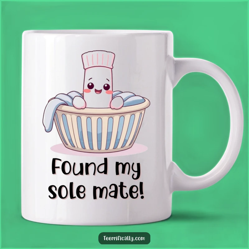 Funny Lost Sock Reunion Mug: Happy Pair, Perfect Funny Gift for Laundry Day!