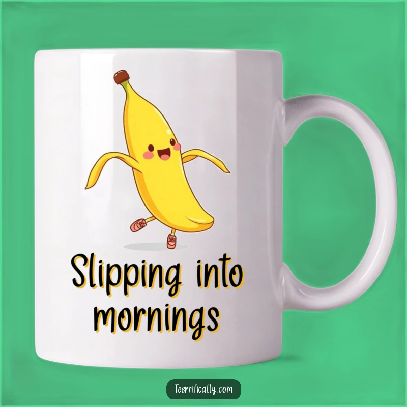 Funny Banana Peel Pirouette Mug - Clumsy Dancer & Hilarious Gift