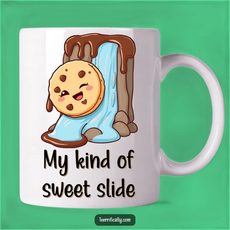 Funny Chocolate Cookie Waterfall Mug: A Mischievous Treat, Perfect Funny Gift!