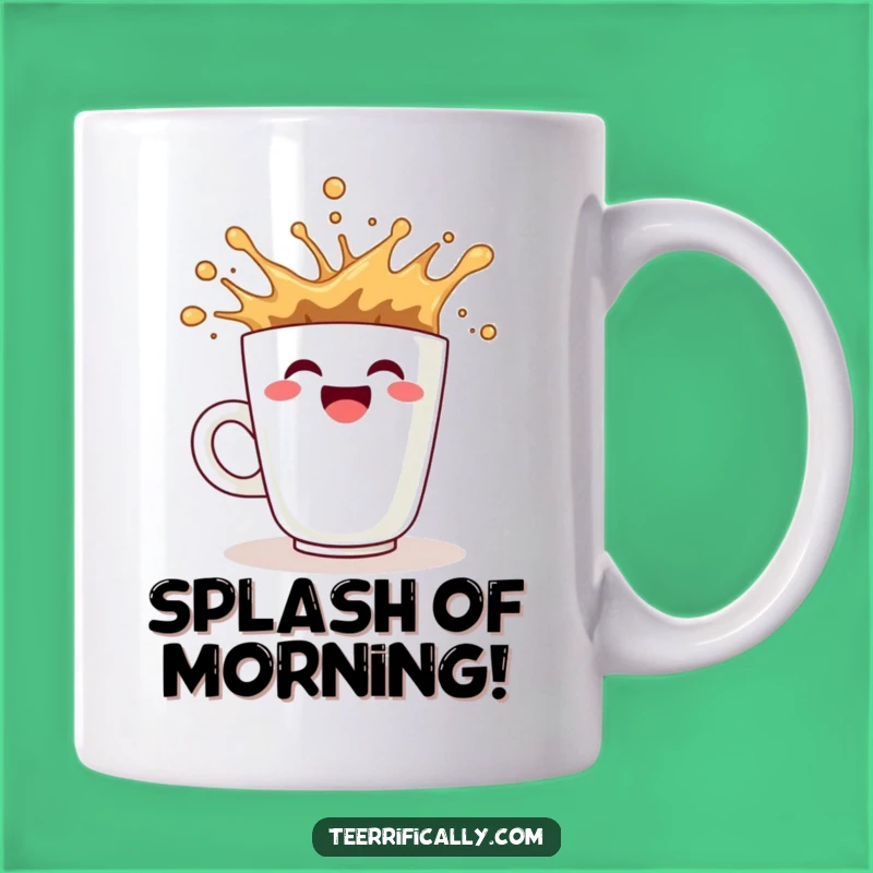 Funny Coffee Splash Mug: Hilarious Energy Gift for Coffee Lovers