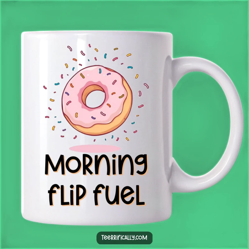 Funny Donut Somersault Mug: Sprinkle Joy, Perfect Funny Gift for Sweet Mornings!