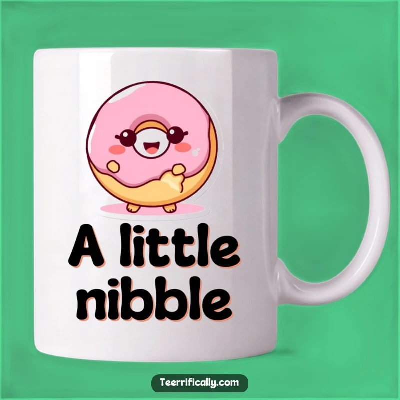 Funny Giggling Donut Bite Proud Mug: A Deliciously Humorous Gift for Sweet Treat Lovers!