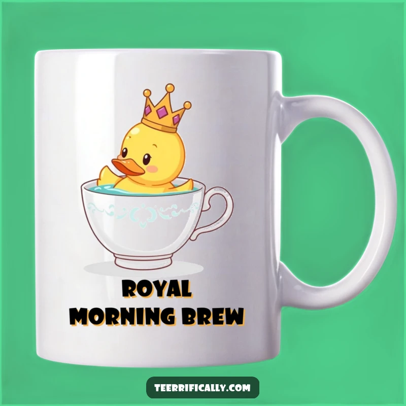Funny Royal Rubber Duck Mug: Hilarious Gift for Tea Lovers