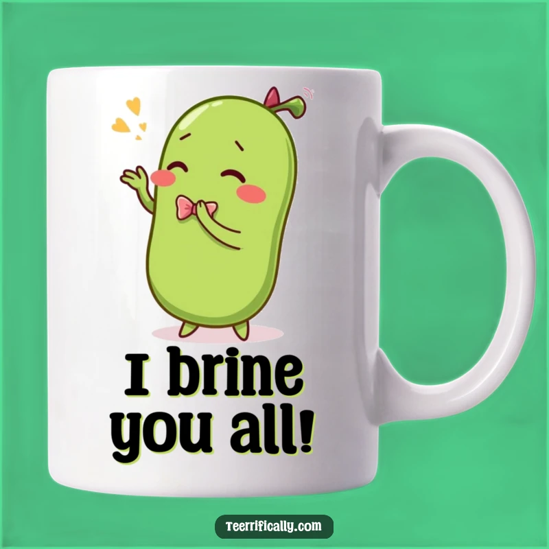 Funny Sentient Pickle Bowing Mug - The Perfect Comedic Gift for Pickle Lovers