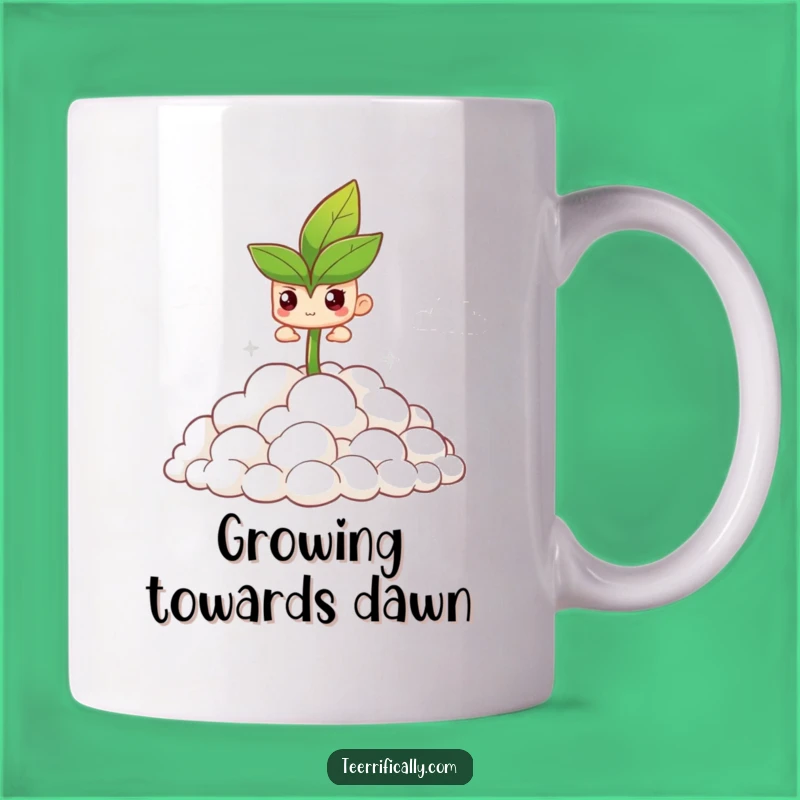 Funny Sprout Mug: Cloud Conqueror, Determination, Perfect Encouragement Gift