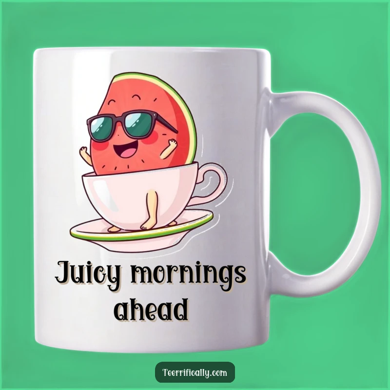 Funny Watermelon Surfing Mug: Hilarious Summer Vibes Gift