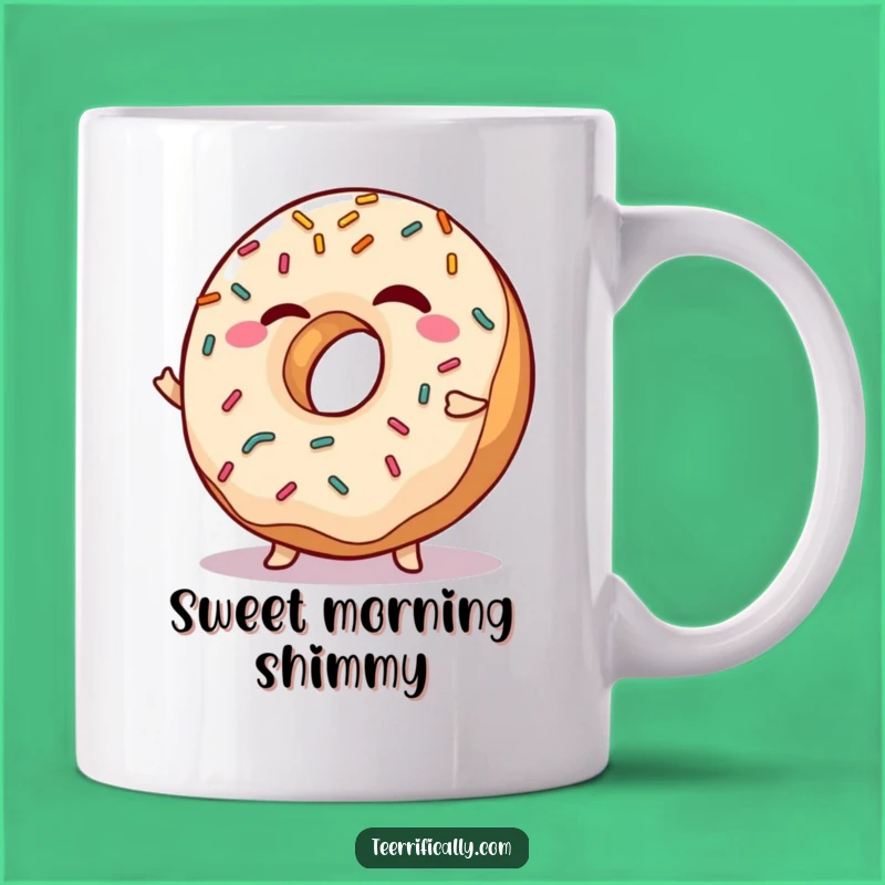 Funny Winking Donut Mug - Playful Shimmy & Sprinkles Perfect Gift