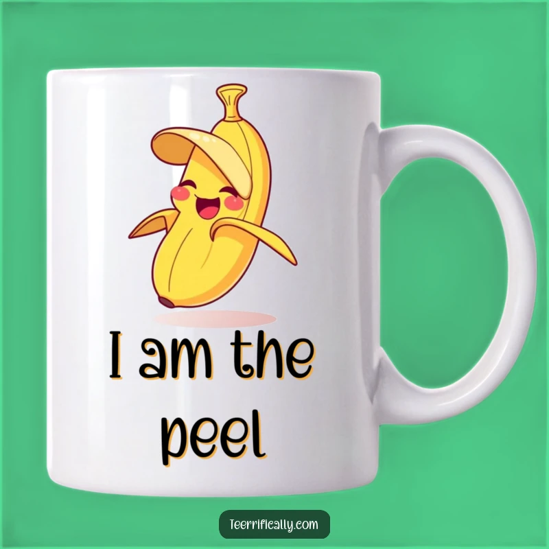 Funny Giggling Banana Peeling Itself Mug - Hilarious Fruit Humor Gift