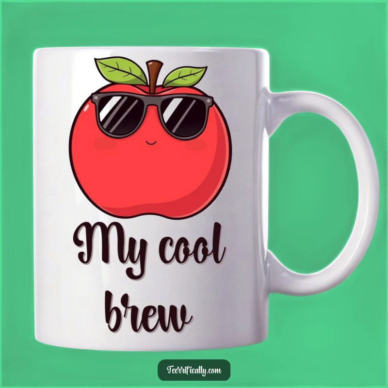Funny Apple Wink Mug: Hilarious Cool Gift for Fruit Lovers