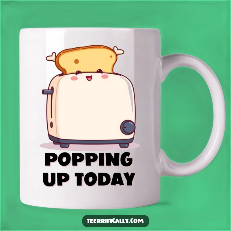 Funny Jumping Toast Mug - Exciting Breakfast Humor Gift for Toast Lovers