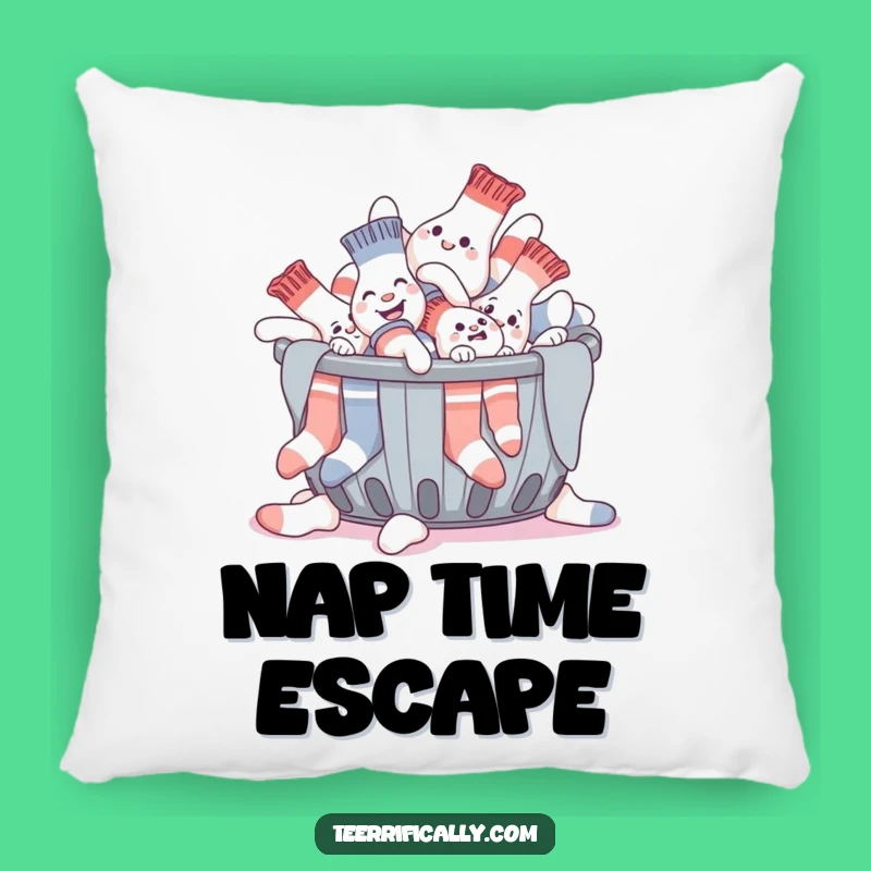 Comforting Funny Sock Pillow: Laundry Escape Design, Ideal Humorous Gift