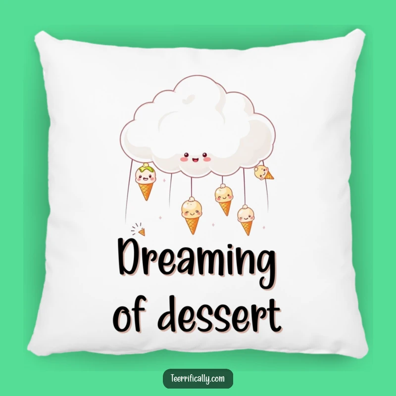 Funny Ice Cream Cloud Pillow - Cheerful Comfort for Sweet Dreams