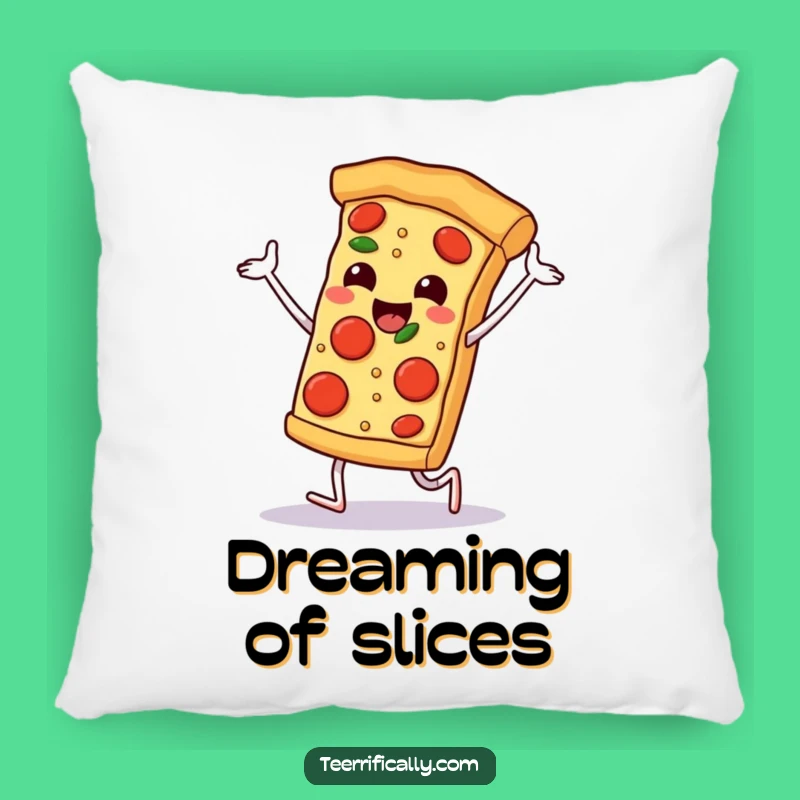 Funny Pizza Pillow: Comfy Cartoon Accent for a Joyful Foodie Home