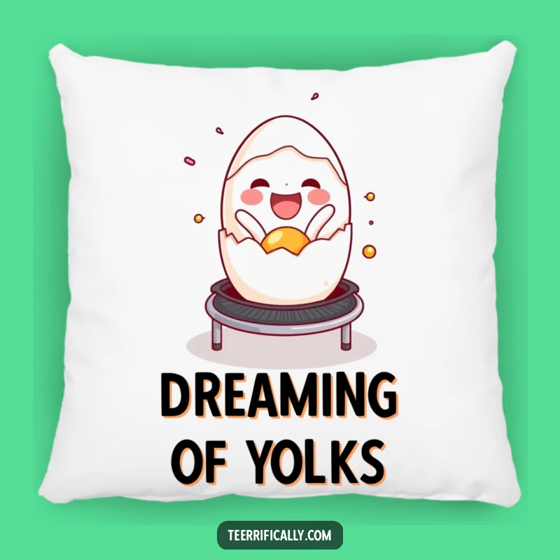 Funny Egg Trampoline Pillow: Cozy Comfort with a Bouncy Twist