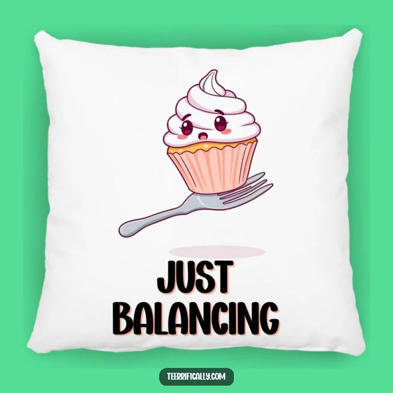 Funny Cupcake Balance Pillow - Hilarious Comfort for Couch & Snuggles
