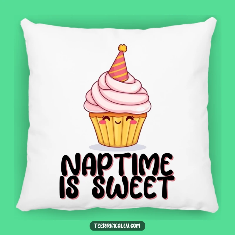 Funny Cupcake Pillow: Cozy Comfort with a Festive, Proud Character Accent