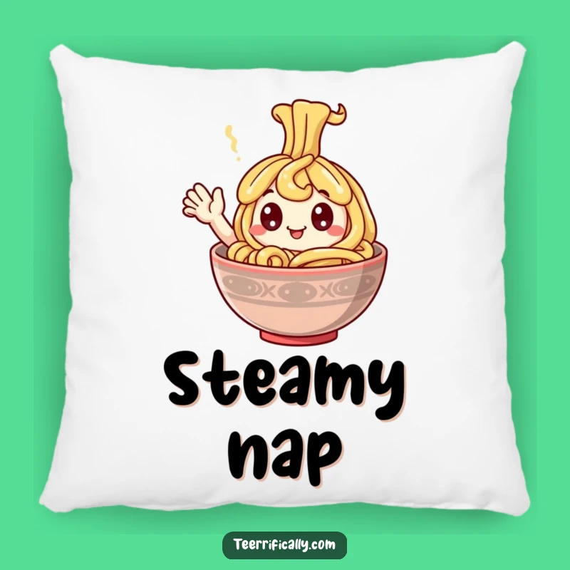 Funny Happy Noodle Pillow - Cozy Waving & Googly-Eyed Comfort