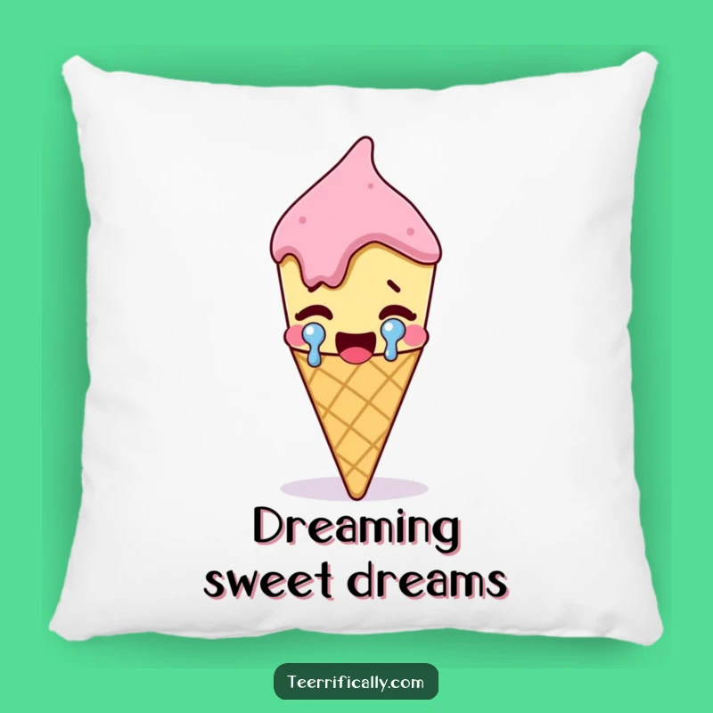 Funny Ice Cream Pillow: Comfy Cartoon Accent for a Joyfully Sweet Home