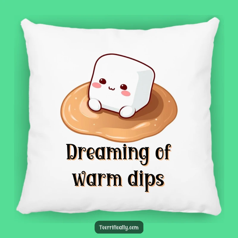 Funny Marshmallow Hot Cocoa Pillow: Soft & Cozy Decor, Perfect Comfort Gift