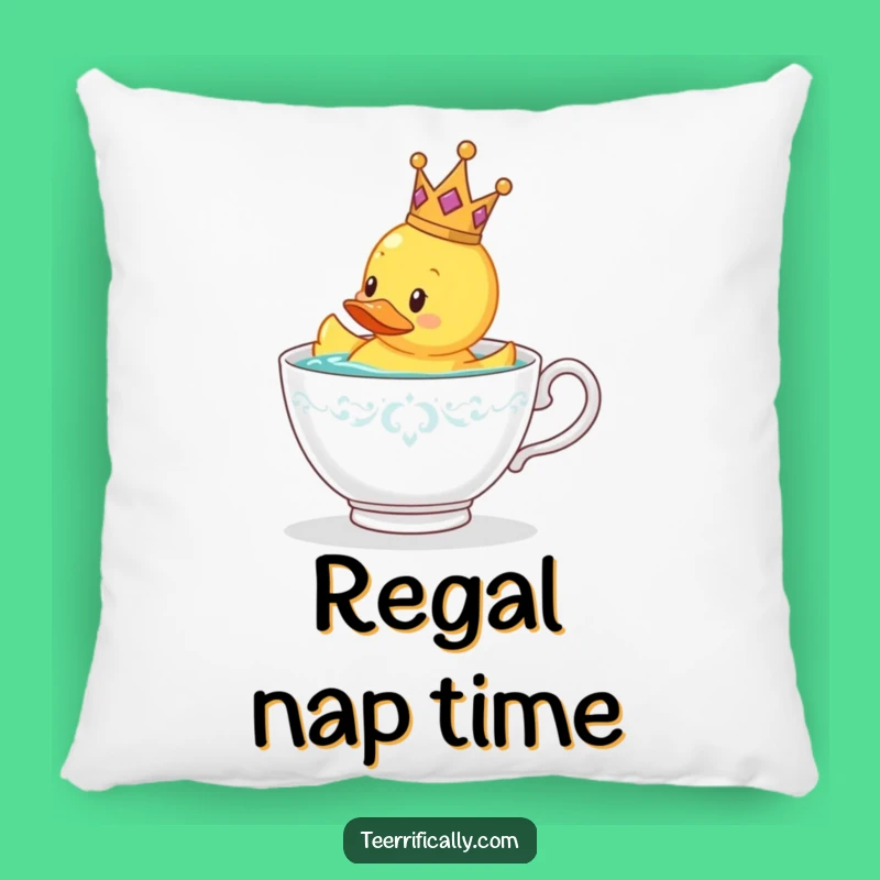 Funny Royal Rubber Duck Pillow: Comfy & Whimsical Home Gift
