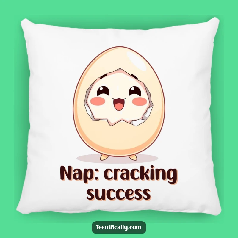 Funny Startled Egg Pillow - Cozy Breakfast Surprise Cushion Gift