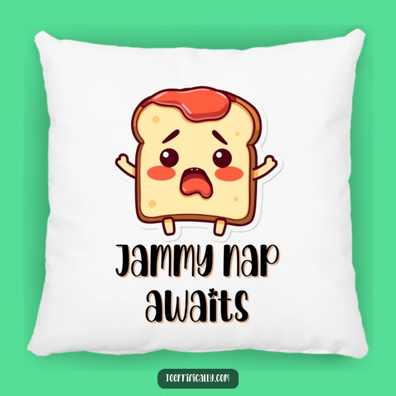 Funny Bewildered Toast Pillow: Cozy Comfort with a Surprised Breakfast Character