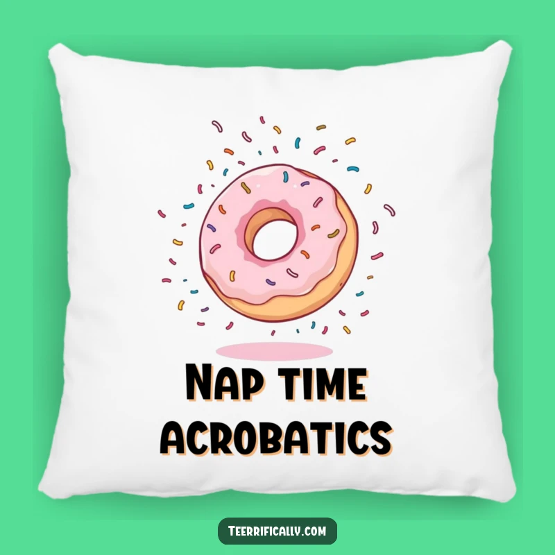 Funny Donut Sprinkle Pillow: Comfy Fun, Ideal Funny Gift for Sweet Dreams!