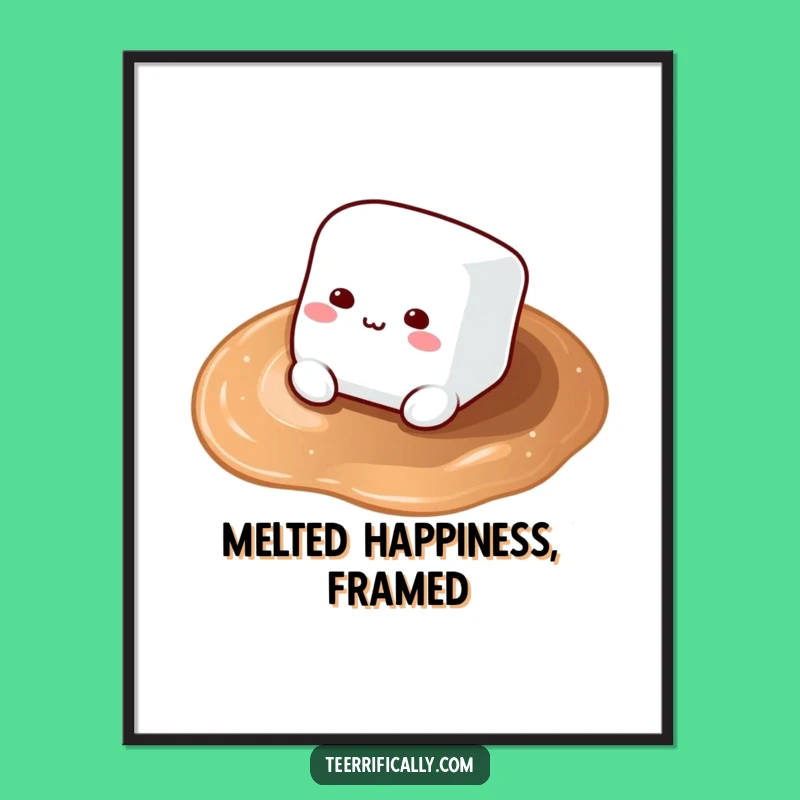 Funny Marshmallow Hot Cocoa Digital Art: Cozy Decor, Perfect Instant Gift