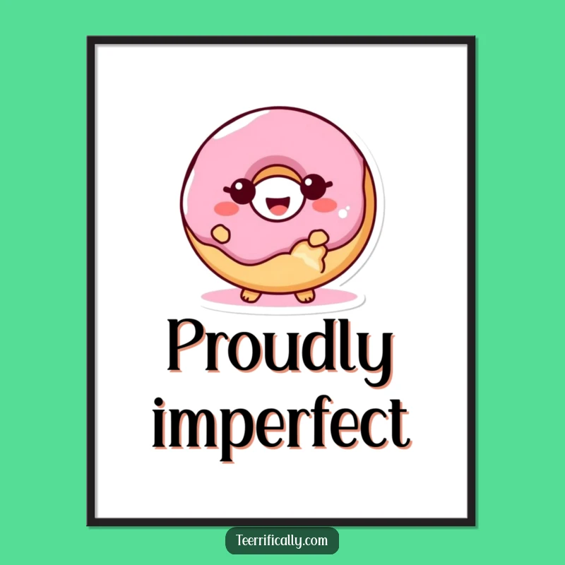 Funny Proud Donut Bite Digital Art: Instantly Download Hilarious Giggling Treat Art!