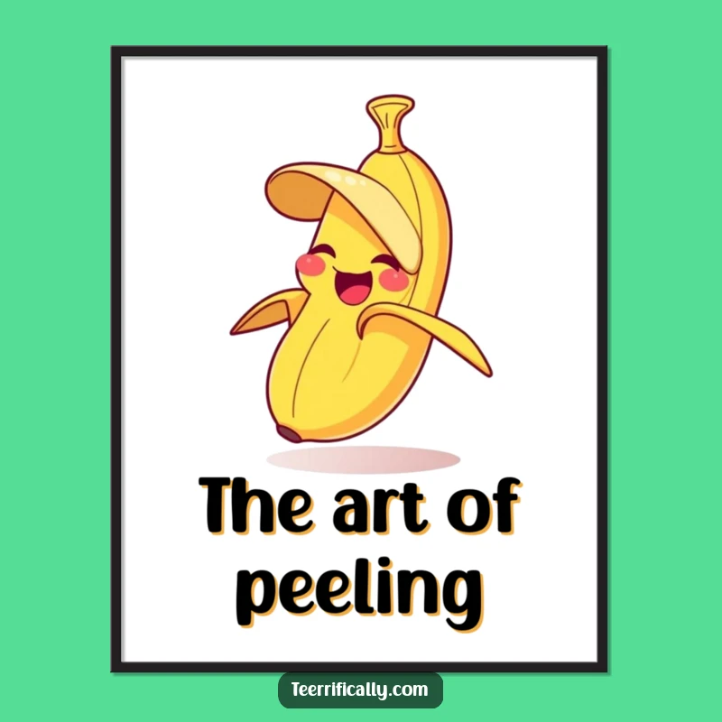 Funny Giggling Banana Digital Art - Humorous Fruit Wall Decor Gift