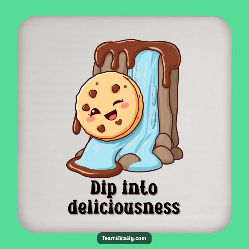Funny Cookie Chocolate Slide Coaster: Protect Surfaces with Humor, Ideal Funny Gift!