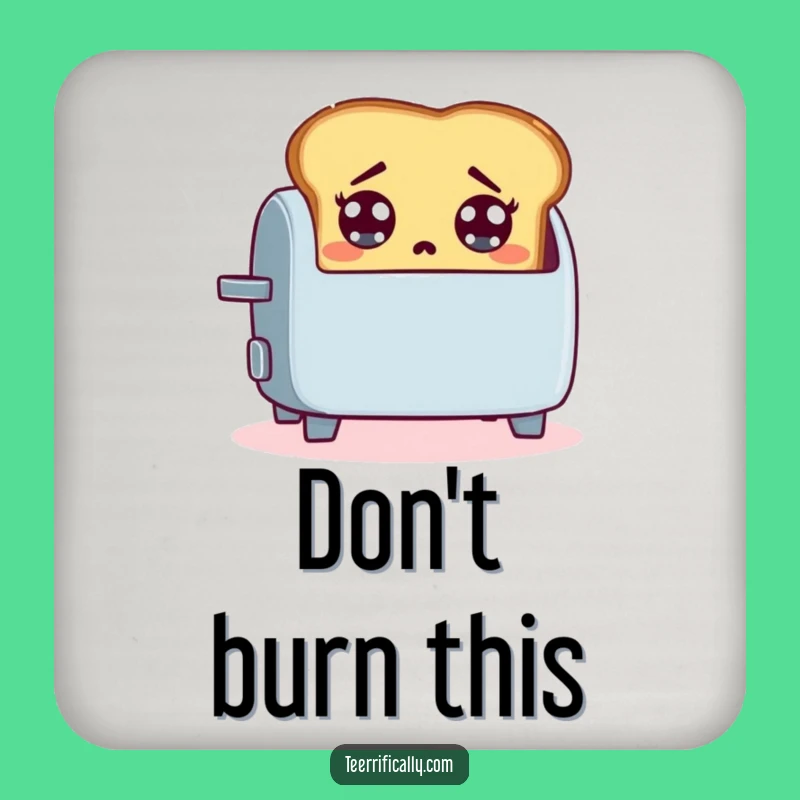 Funny Toast Coaster: Protect Surfaces with Breakfast Style, Adorable Funny Gift!