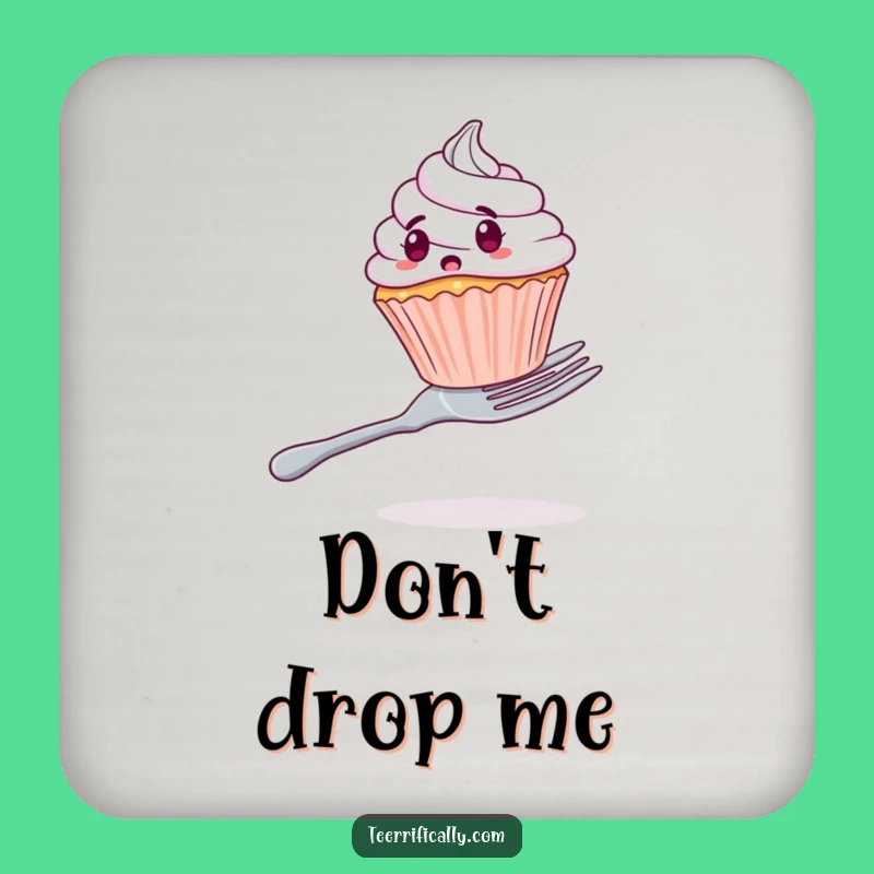 Funny Cupcake Balancing Act Coaster - Hilarious Protection for Your Surfaces
