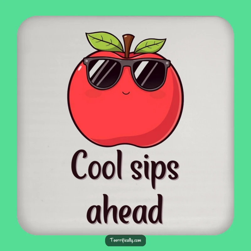 Funny Apple Coaster: Hilarious Protection for Cool Surfaces