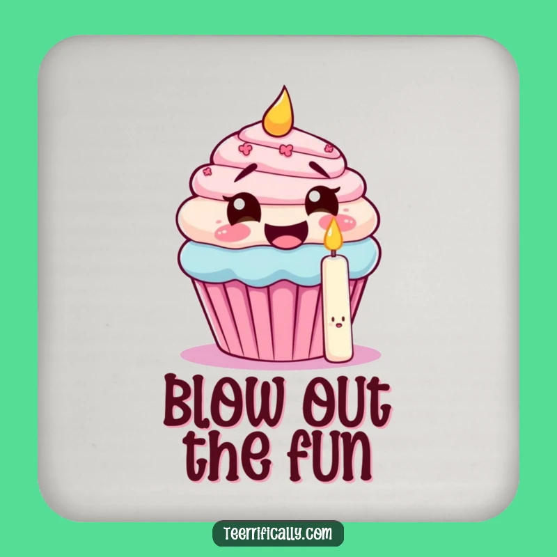 Funny Cupcake Candle Coasters: Sweet Protection, Humorous Gift